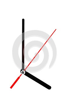 Close-up of clock hands