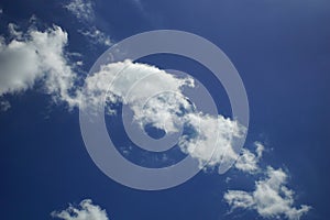 close up cloud with blue sky