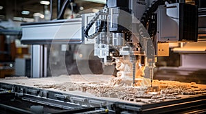 close up of a cnc machine, cnc machine in action, close-up of machine working