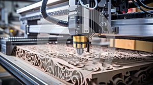 close up of a cnc machine, cnc machine in action, close-up of machine working