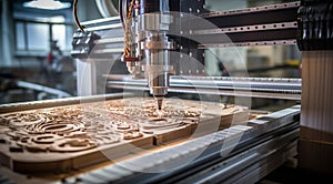 close up of a cnc machine, cnc machine in action, close-up of machine working