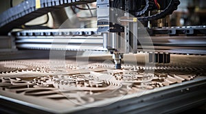 close up of a cnc machine, cnc machine in action, close-up of machine working