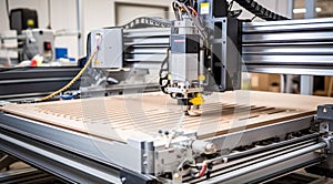 close up of a cnc machine, cnc machine in action, close-up of machine working