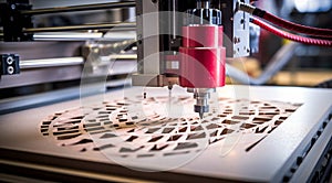 close up of a cnc machine, cnc machine in action, close-up of machine working