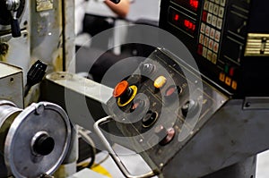 Close-up of CNC machine. CNC Tooling Systems