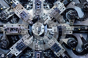 Close-up of CNC Multiforming machine