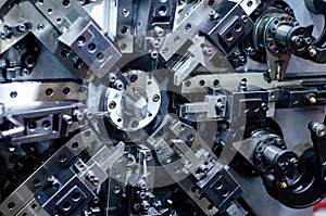 Close-up of CNC Multiforming machine