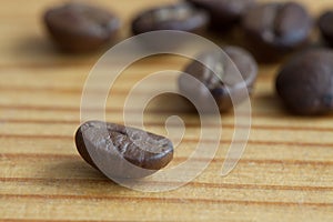 Close up of the coffee beans