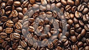 A Close-Up of Coffee Beans.AI generated image