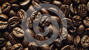 A Close-Up of Coffee Beans.AI generated image