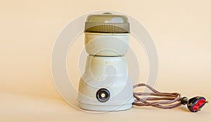 Close-up of a coffee grinder