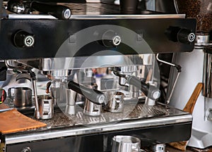 Close-Up of coffee machine