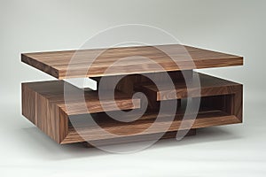 Close up of coffee table legs emphasizing robust construction for increased stability and durability photo