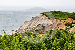 Collapsing cliff at Gay Head Martha`s Vineyard