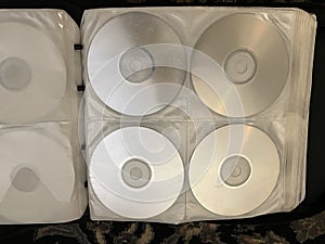 Collection of Blank CDs in Case