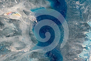 Close-up of a colorful stone