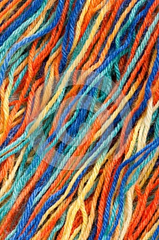 Close-up of colorful threads