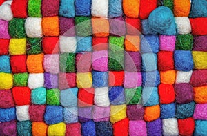 close up of colourful fabrics background