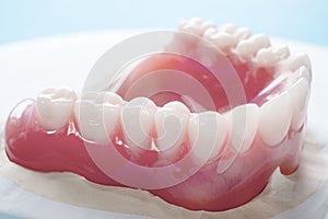 Complete denture or full denture.