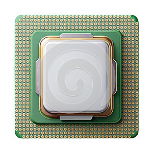 Close-up of a Computer CPU Processor