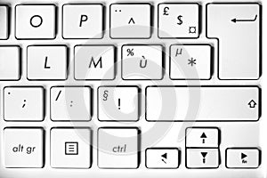 Close up of a computer keyboard