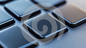 A close up of a computer keyboard with the number one on it, AI