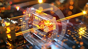 Close Up of a Computer Motherboard