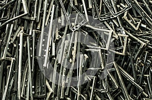 Close up of computer parts of electronic parts as garbage