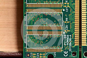 Computer RAM Random Access Memory and a book.