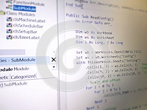 Close-up Computer Screen of Programming Language Codes