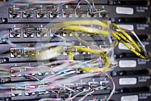 Close-up of connected wires in socket