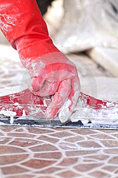 Close up of construction worker