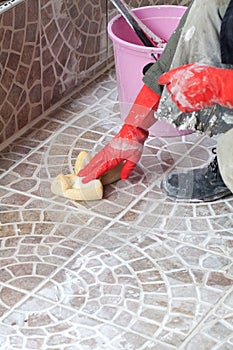 Close up of construction worker