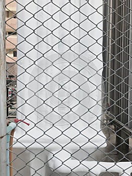 Close up of container with liquid nitrogen