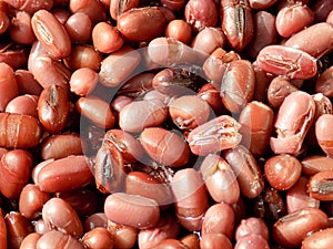 Close up cooked red kidney beans