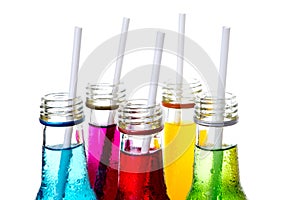 close up cool colorful drink