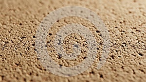 Close up of a cork surface displaying its natural textured pattern