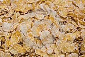 Close up of corn flakes