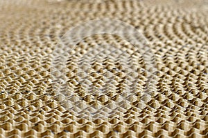 Close up of corrugated board roll