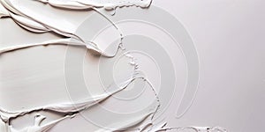 Close up cosmetic texture. A skin care product. White background. Copy space