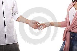 Close Up Of Couple's Hand