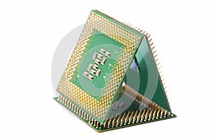 Close up of CPU processors (pyramid)