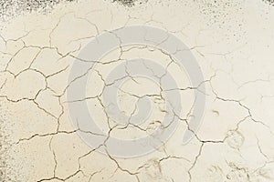 Close up of crack soil and muddy in the dry season textures, hot summer