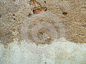 Close-up cracked concrete brick wall background