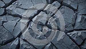 Cracked stone surface forming abstract pattern, geology background