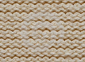 Close-up of cream colored fabric