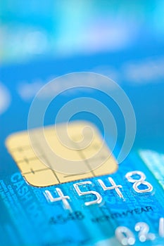 Close up of credit card