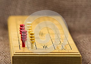 Close-up Cribbage Board