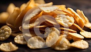 Close-up of Crispy Crackers