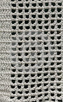 Close up of crochet pattern  texture for use as background